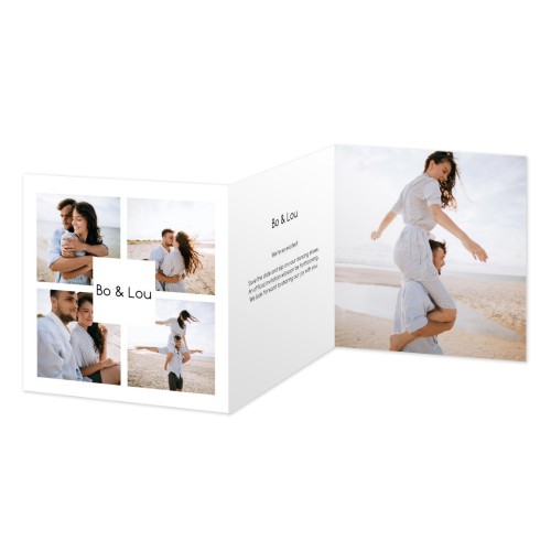 Dubbelgevouwen wenskaart vierkant 14,3 x 14,3 cm Dubbelgevouwen wenskaart vierkant 14,3 x 14,3 cm