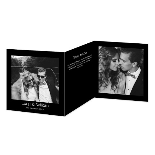 Dubbelgevouwen Kaart Vierkant 14,3 x 14,3 cm