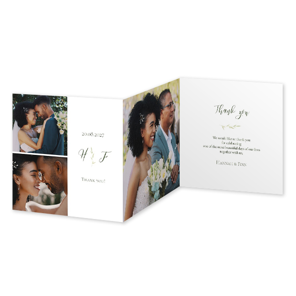 Fotokort 6 sider Kvadratisk 14,3 x 14,3 cm