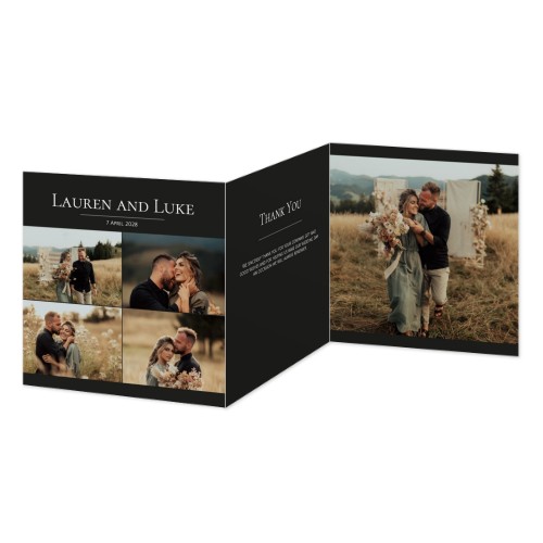 Faire-part 3 volets Carré 14,3 x 14,3 cm Faire-part 3 volets Carré 14,3 x 14,3 cm