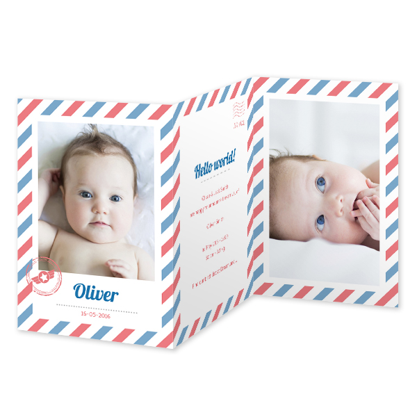 Double Folded Card Portrait 10 x 14,3 cm