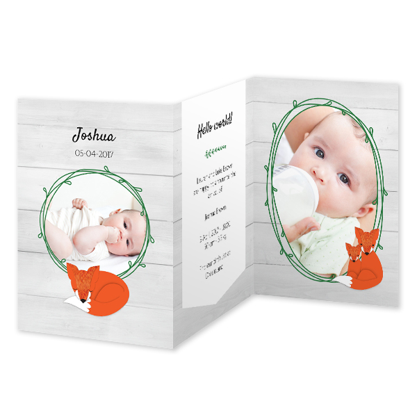 Double Folded Card Portrait 10 x 14,3 cm