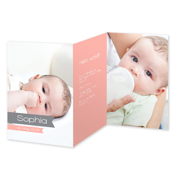 Doppelt gefaltete Grusskarte Hochformat 10 x 14,3 cm