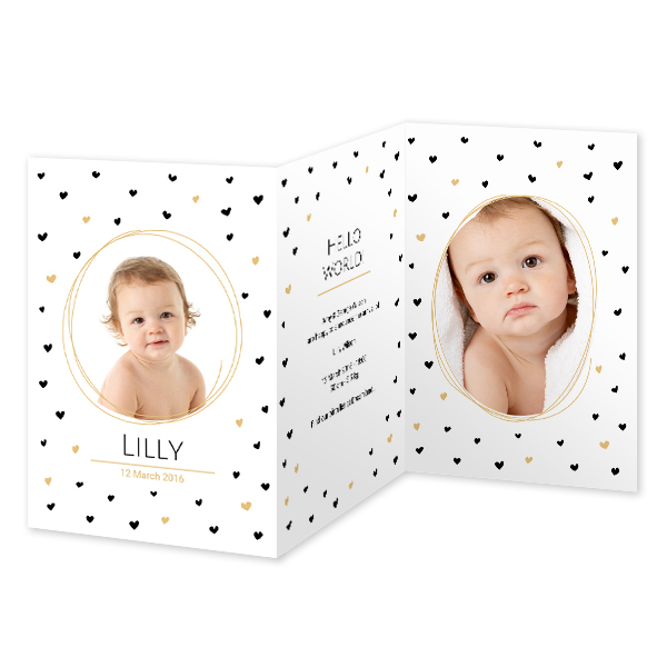 Double Folded Card Portrait 10 x 14,3 cm