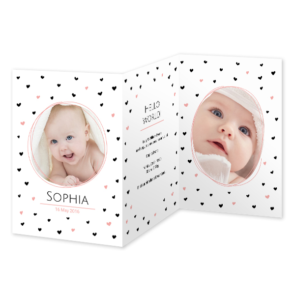 Double Folded Card Portrait 10 x 14,3 cm