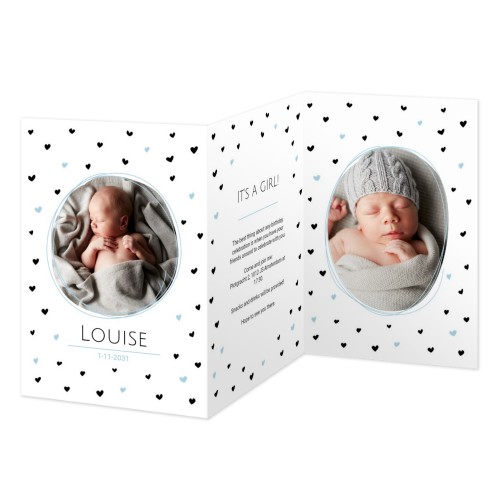 Dubbelgevouwen Kaart Staand 10 x 14,3 cm