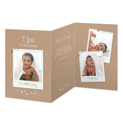 Faire-part 3 volets Portrait 10 x 14,3 cm Faire-part 3 volets Portrait 10 x 14,3 cm