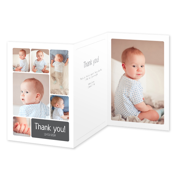 Double Folded Card Portrait 10 x 14,3 cm