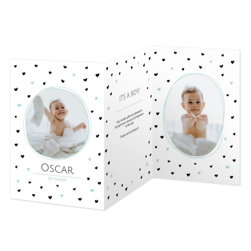Double Folded Card Portrait 10 x 14,3 cm
