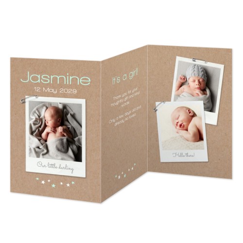 Faire-part 3 volets Portrait 10 x 14,3 cm Faire-part 3 volets Portrait 10 x 14,3 cm