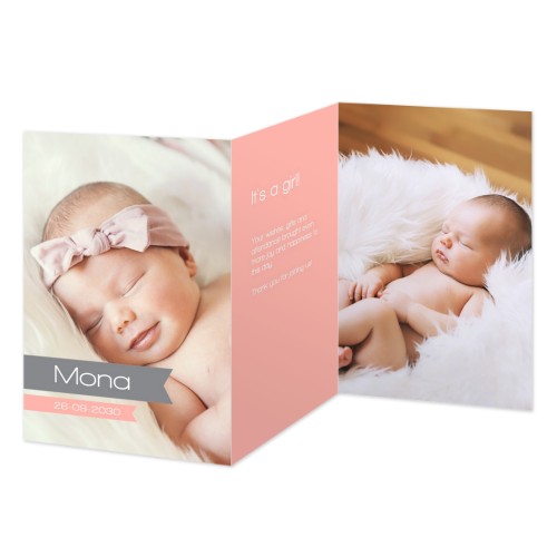 Doppelt gefaltete Grusskarte Hochformat 10 x 14,3 cm