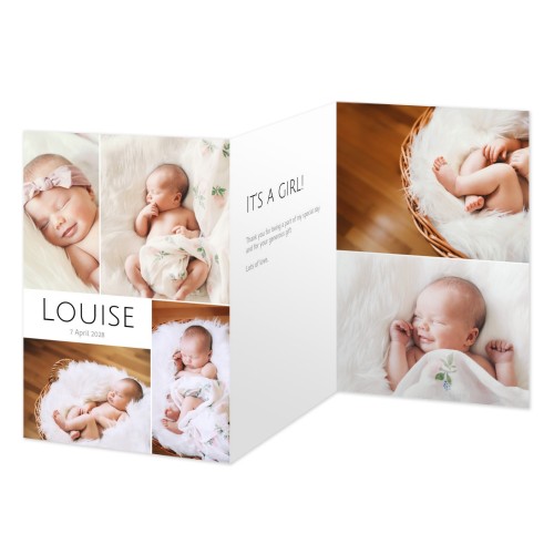 Faire-part 3 volets Portrait 10 x 14,3 cm Faire-part 3 volets Portrait 10 x 14,3 cm