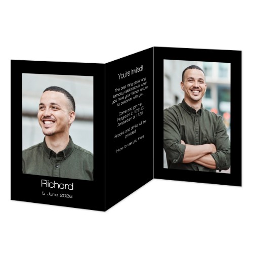 Double Folded Card Portrait 10 x 14,3 cm