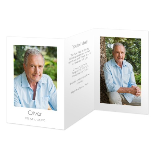 Faire-part 3 volets Portrait 10 x 14,3 cm Faire-part 3 volets Portrait 10 x 14,3 cm