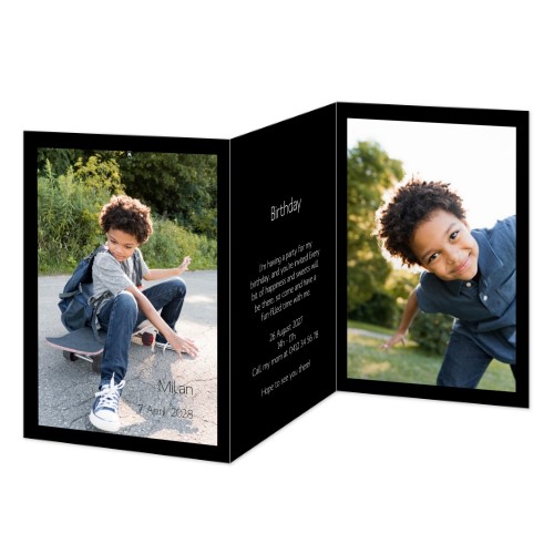 Faire-part 3 volets Portrait 10 x 14,3 cm Faire-part 3 volets Portrait 10 x 14,3 cm