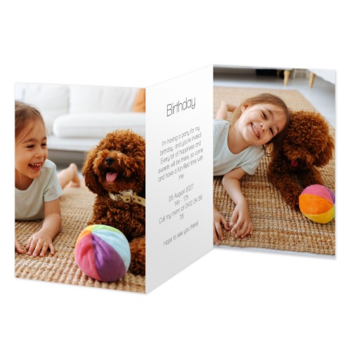 Double Folded Card Portrait 10 x 14,3 cm