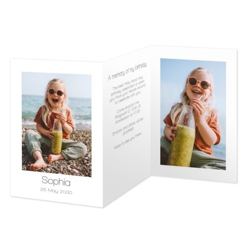 Double Folded Card Portrait 10 x 14,3 cm