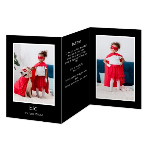 Double Folded Card Portrait 10 x 14,3 cm