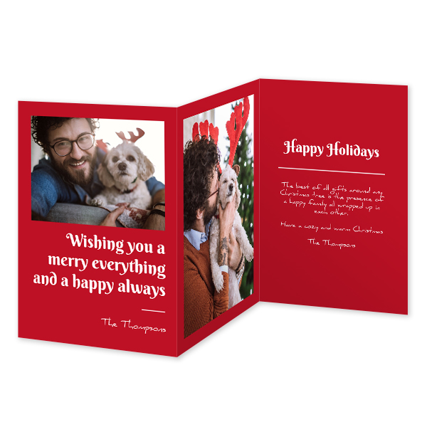 Double Folded Card Portrait 10 x 14,3 cm