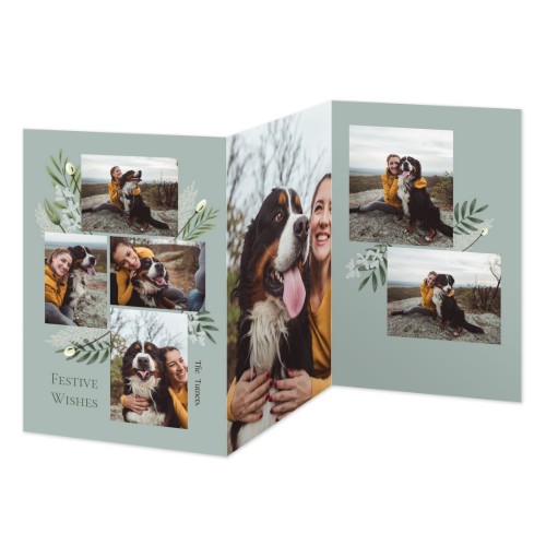 Doppelt gefaltete Grusskarte Hochformat 10 x 14,3 cm