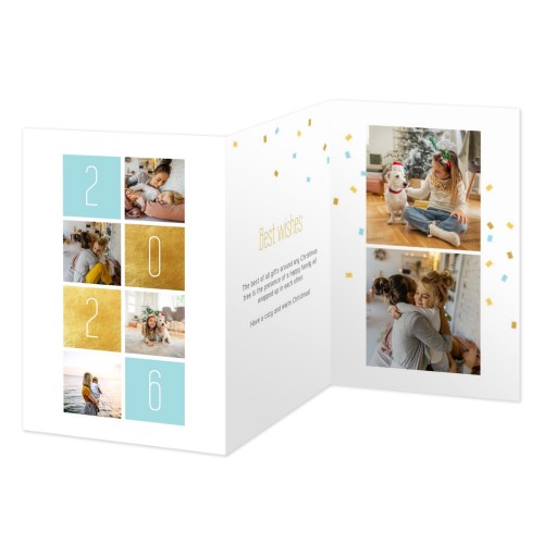 Dubbelgevouwen wenskaart staand 10 x 14,3 cm Dubbelgevouwen wenskaart staand 10 x 14,3 cm