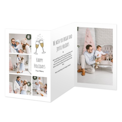 Dubbelgevouwen Kaart Staand 10 x 14,3 cm