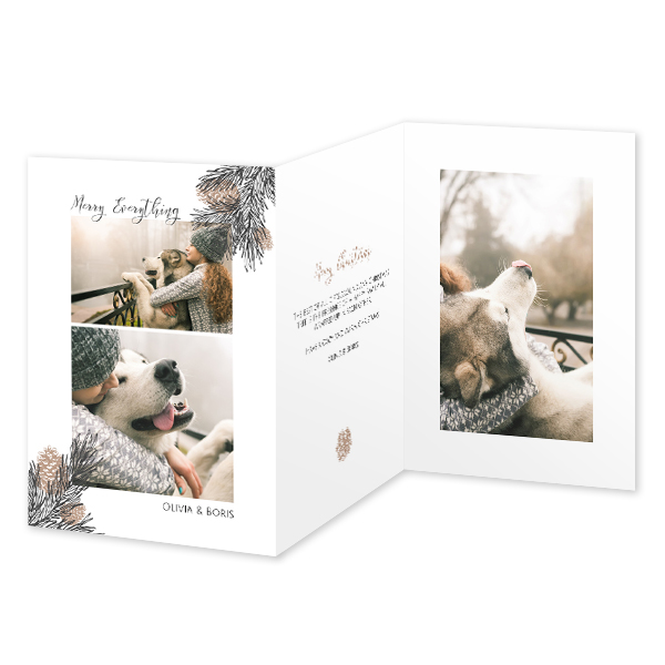 Doppelt gefaltete Grusskarte Hochformat 10 x 14,3 cm Doppelt gefaltete Grusskarte Hochformat 10 x 14,3 cm