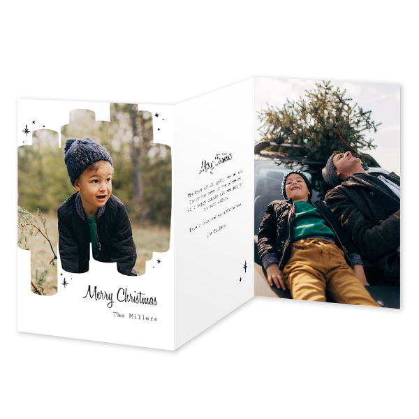 Double Folded Card Portrait 10 x 14,3 cm