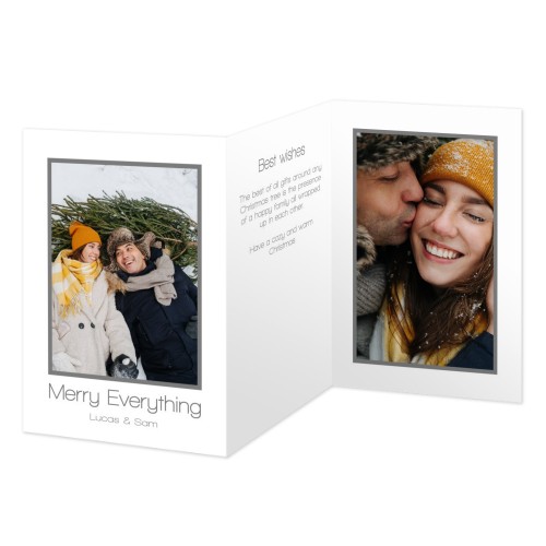 Doppelt gefaltete Grusskarte Hochformat 10 x 14,3 cm Doppelt gefaltete Grusskarte Hochformat 10 x 14,3 cm