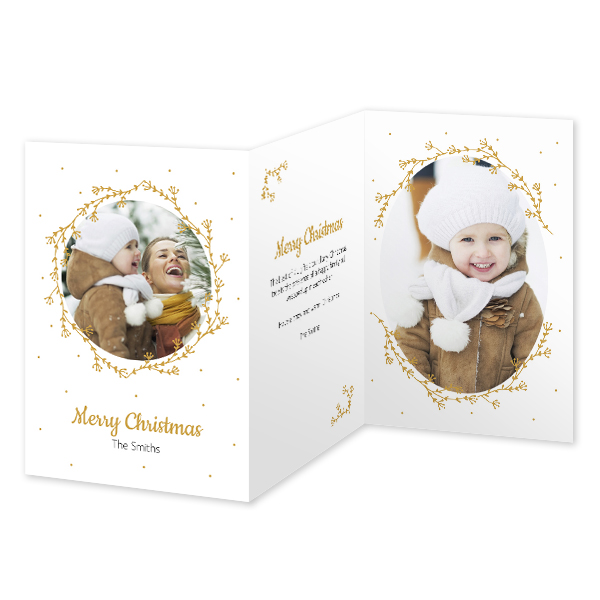 Dubbelgevouwen wenskaart staand 10 x 14,3 cm Dubbelgevouwen wenskaart staand 10 x 14,3 cm