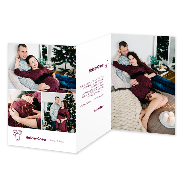 Double Folded Card Portrait 10 x 14,3 cm