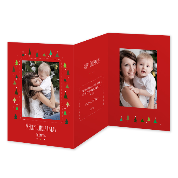 Double Folded Card Portrait 10 x 14,3 cm