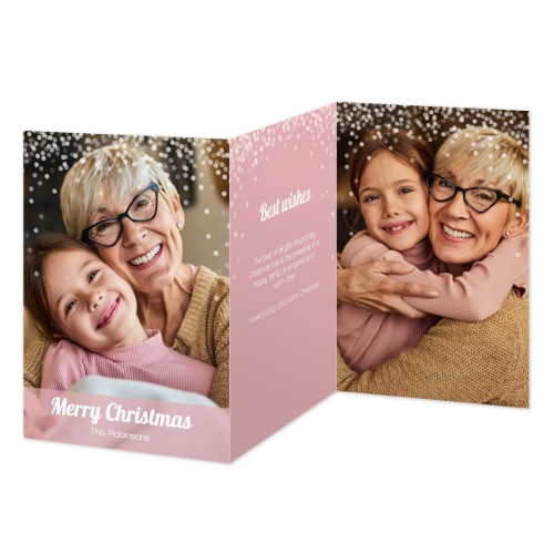 Doppelt gefaltete Grusskarte Hochformat 10 x 14,3 cm Doppelt gefaltete Grusskarte Hochformat 10 x 14,3 cm