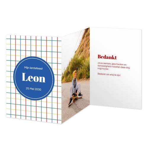 Dubbelgevouwen Kaart Staand 10 x 14,3 cm