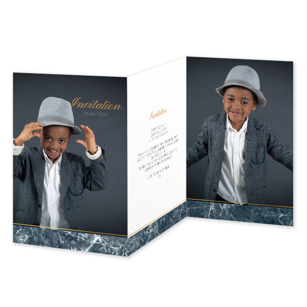 Double Folded Card Portrait 10 x 14,3 cm