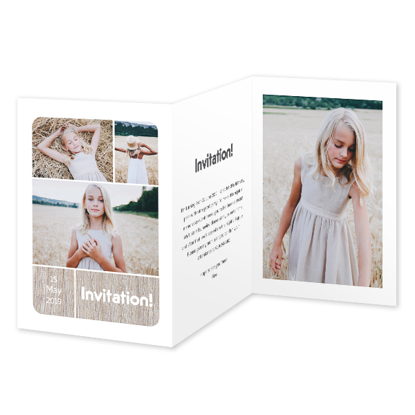 Double Folded Card Portrait 10 x 14,3 cm Double Folded Card Portrait 10 x 14,3 cm