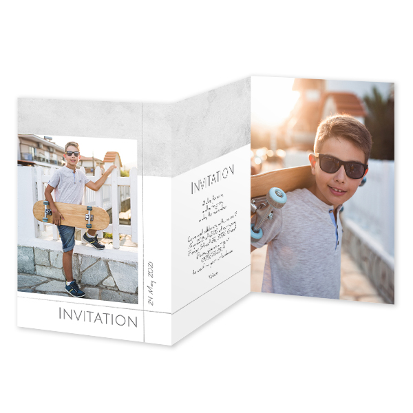 Double Folded Card Portrait 10 x 14,3 cm