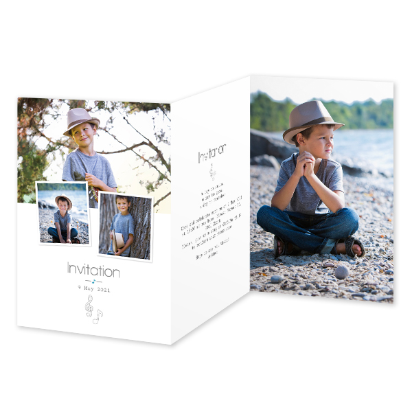 Double Folded Card Portrait 10 x 14,3 cm