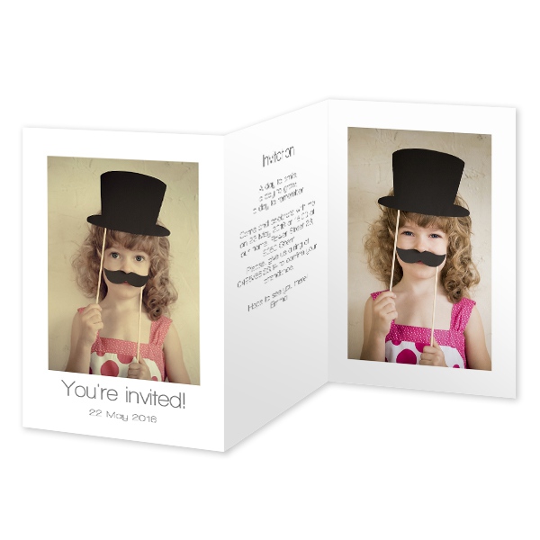 Double Folded Card Portrait 10 x 14,3 cm