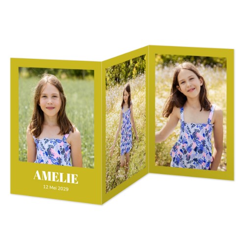 Dubbelgevouwen Kaart Staand 10 x 14,3 cm