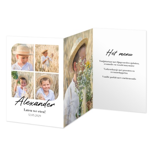 Dubbelgevouwen Kaart Staand 10 x 14,3 cm