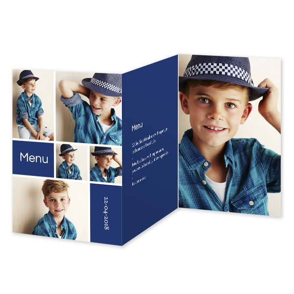 Doppelt gefaltete Grusskarte Hochformat 10 x 14,3 cm