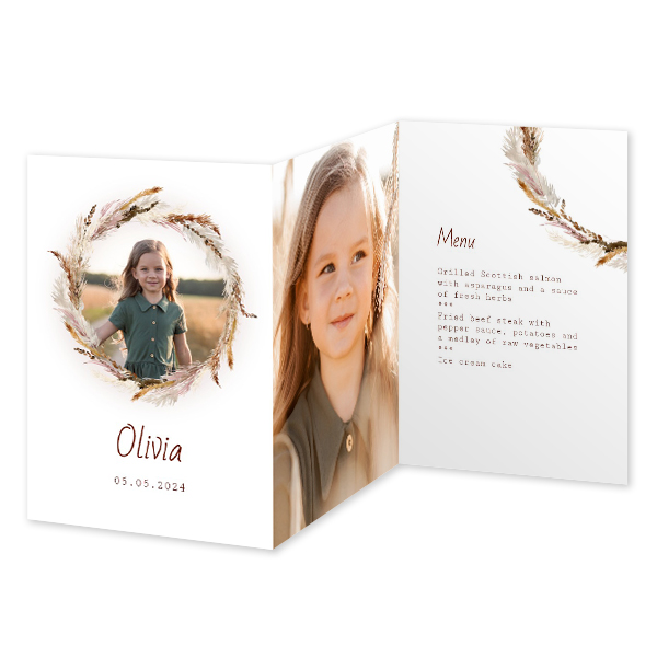 Double Folded Card Portrait 10 x 14,3 cm