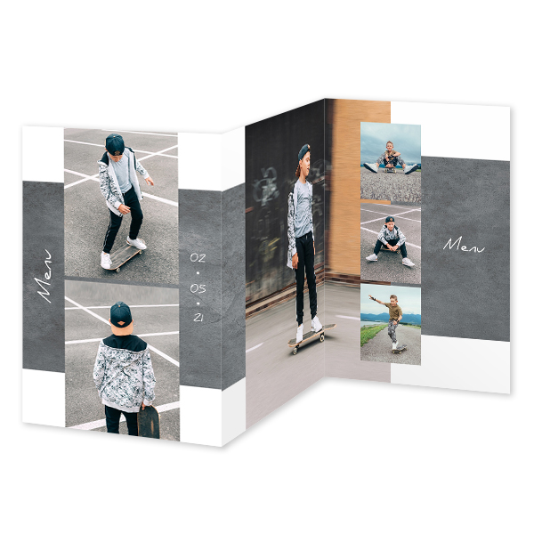 Faire-part 3 volets Portrait 10 x 14,3 cm Faire-part 3 volets Portrait 10 x 14,3 cm