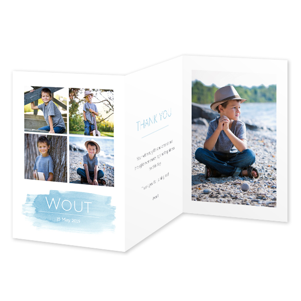 Doppelt gefaltete Grusskarte Hochformat 10 x 14,3 cm