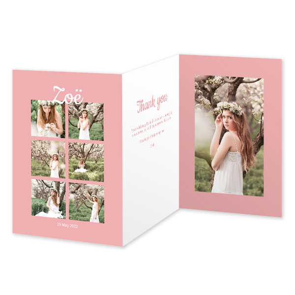 Double Folded Card Portrait 10 x 14,3 cm