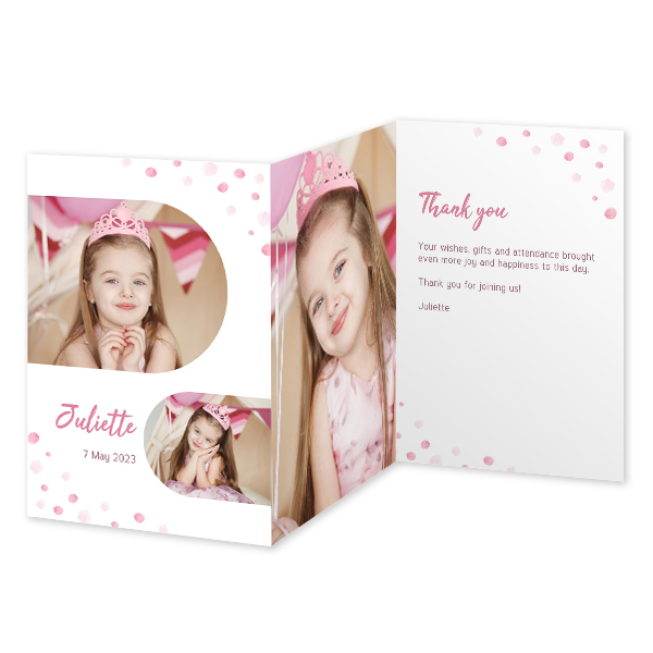 Double Folded Card Portrait 10 x 14,3 cm