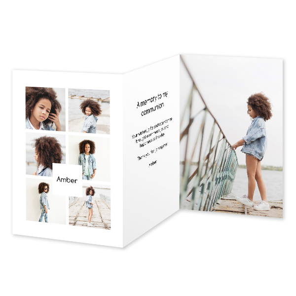 Doppelt gefaltete Grusskarte Hochformat 10 x 14,3 cm