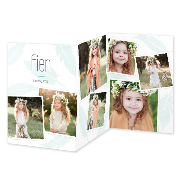 Faire-part 3 volets Portrait 10 x 14,3 cm Faire-part 3 volets Portrait 10 x 14,3 cm