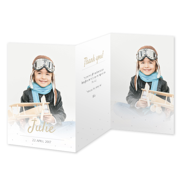 Dubbelgevouwen Kaart Staand 10 x 14,3 cm